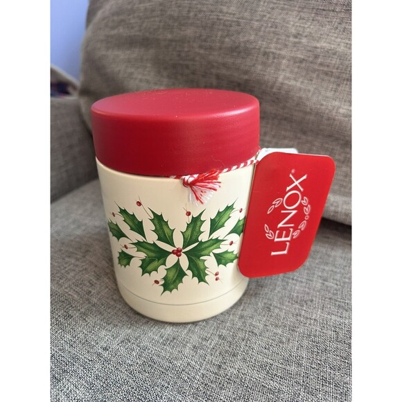 Lenox Holiday Stainless Steel Insulated Food Container New - Picture 1 of 9